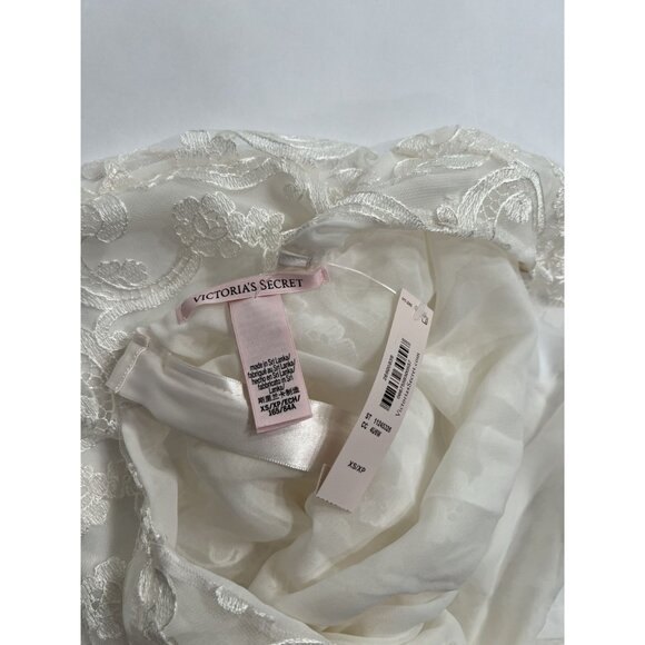 Victoria's Secret Boho Floral Embroidery Halter Slip in White/Ivory - Picture 5 of 5